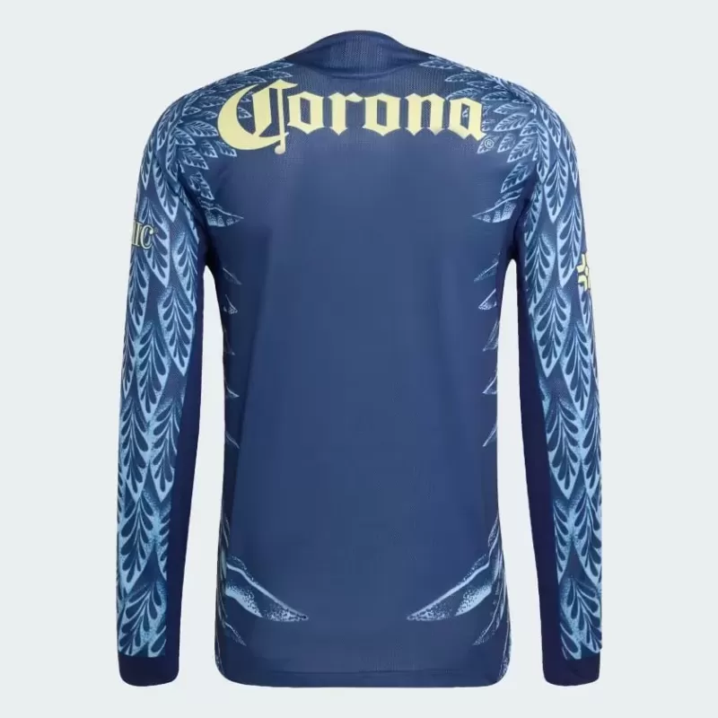 2025 2026 Club America Mens Away Long Sleeve Soccer Jersey Navy 2025 2026 Club America Mens Away Long Sleeve Soccer Jersey Navy