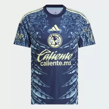 2025 2026 Club America Mens Away Soccer Jersey Navy Eagle Feather