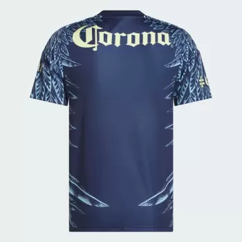 2025 2026 Club America Mens Away Soccer Jersey Navy Eagle Feather