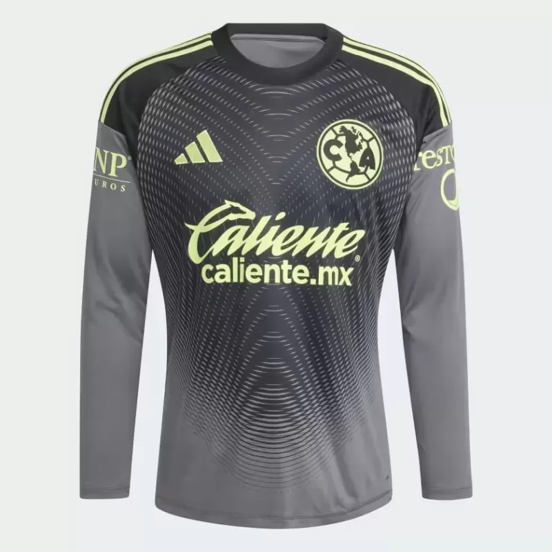 2025 2026 Club America Mens Goalkeeper Long Sleeve Soccer Jersey Grey 2025 2026 Club America Mens Goalkeeper Long Sleeve Soccer Jersey Grey