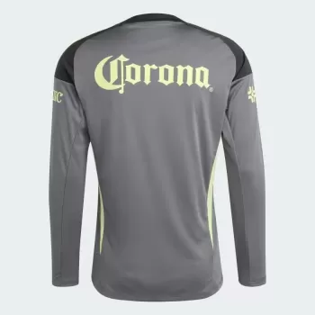 2025 2026 Club America Mens Goalkeeper Long Sleeve Soccer Jersey Grey