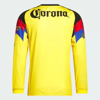 2025 2026 Club America Mens Home Long Sleeve Soccer Jersey Eagle Feather