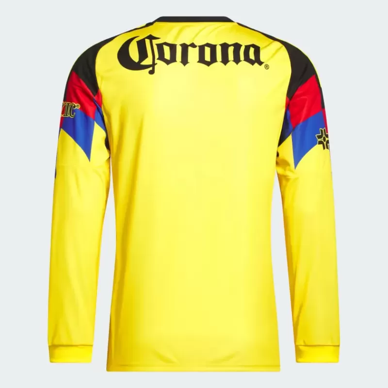 2025 2026 Club America Mens Home Long Sleeve Soccer Jersey Eagle Feather 2025 2026 Club America Mens Home Long Sleeve Soccer Jersey Eagle Feather