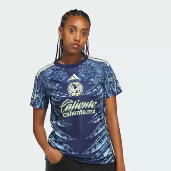 2025 2026 Club America Womens Away Soccer Jersey Navy Eagle