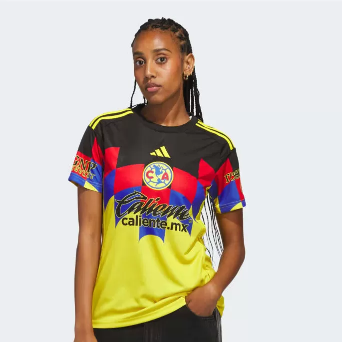 2025 2026 Club America Womens Home Soccer Jersey Eagle Feather