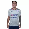 2025 2026 Cruz Azul Mens Away Soccer Jersey Grey Cross Pattern