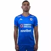 2025 2026 Cruz Azul Mens Home Soccer Jersey Blue Cross Pattern