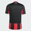 2025 2026 Eintracht Frankfurt Mens Home Soccer Jersey Red Black Stripe