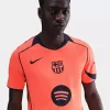 2025 2026 FC Barcelona Mens Third Authentic Soccer Jersey Player Version Orange