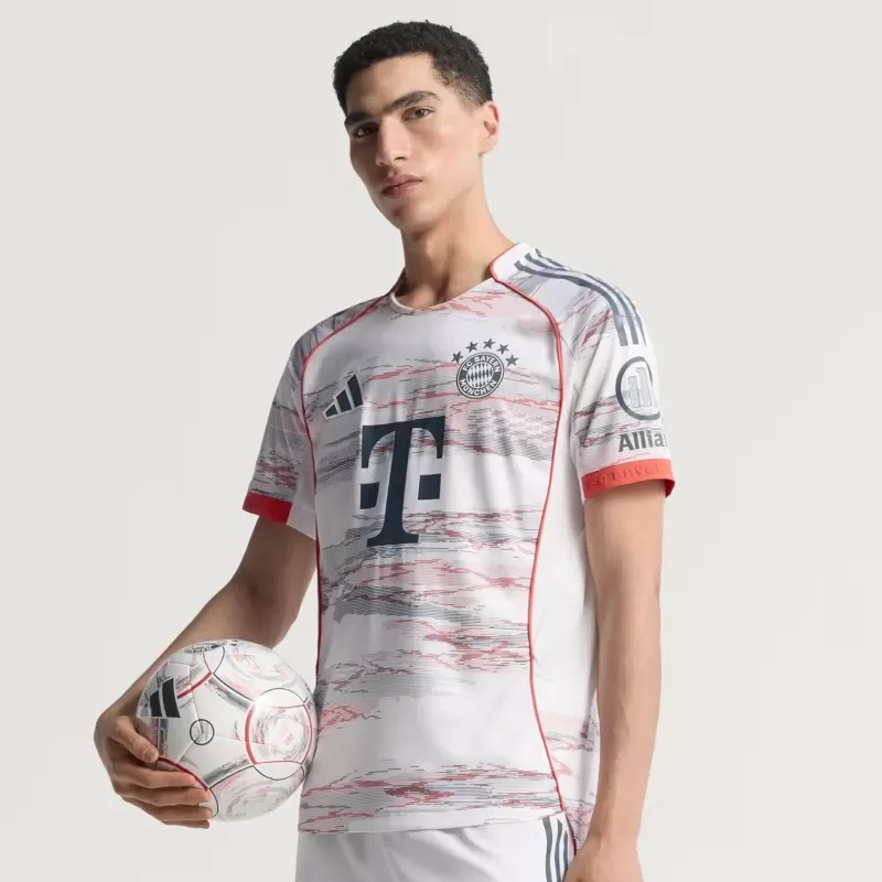2025 2026 FC Bayern Munich Mens Away Authentic Soccer Jersey Player Version 2025 2026 FC Bayern Munich Mens Away Authentic Soccer Jersey Player Version