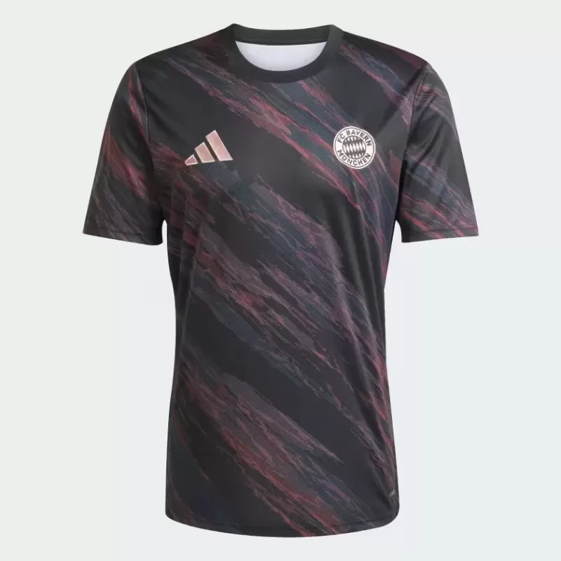 2025 2026 FC Bayern Munich Mens Pre Match Soccer Jersey Black 2025 2026 FC Bayern Munich Mens Pre Match Soccer Jersey Black