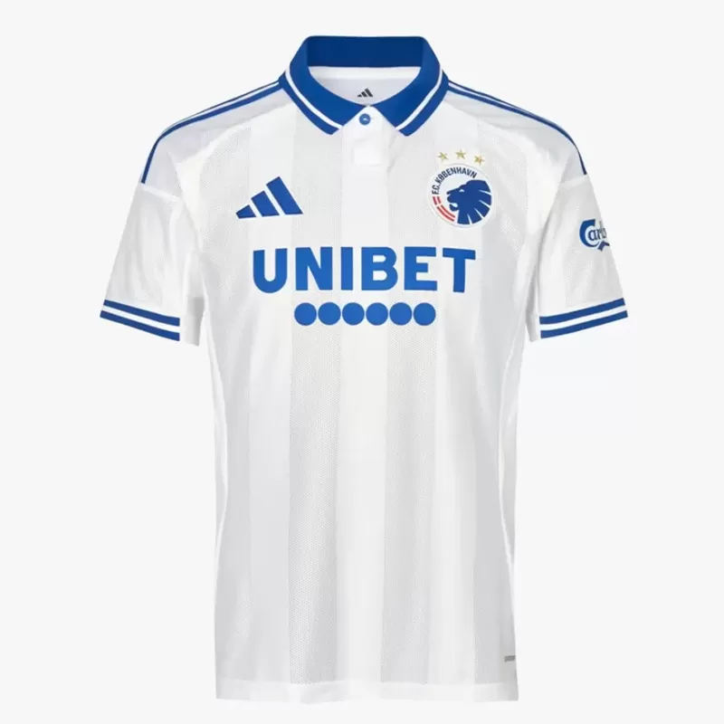 2025 2026 FC Copenhagen Mens Home Soccer Jersey White Blue