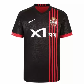 2025 2026 FC Seoul Mens Home Soccer Jersey Black Red