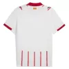 2025 2026 Girona FC Mens Home Soccer Jersey White Red Pinstripe 2025 2026 Girona FC Mens Home Soccer Jersey White Red Pinstripe