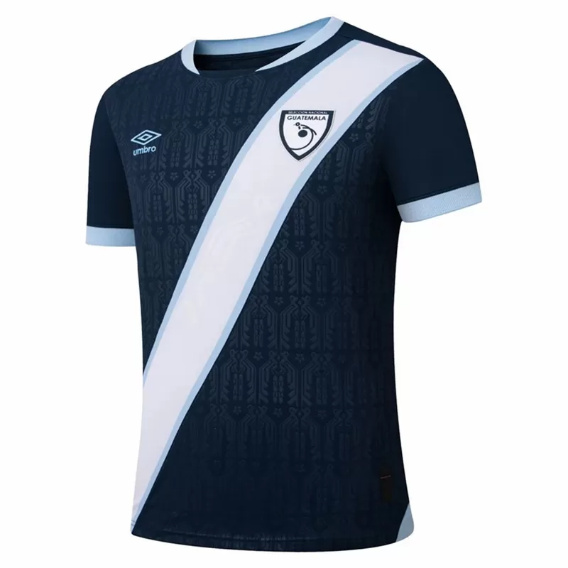 2025 2026 Guatemala Mens Away Soccer Jersey Navy Quetzal