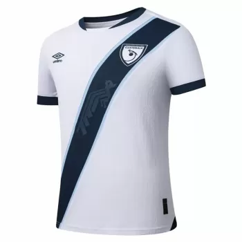 2025 2026 Guatemala Mens Home Soccer Jersey Quetzal Bird White