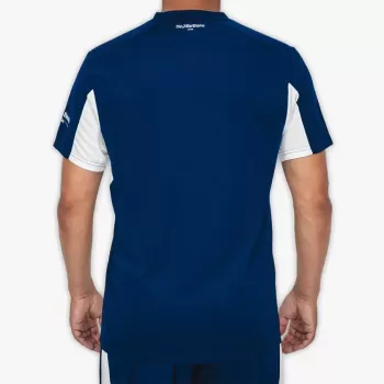 2025 2026 Hertha BSC Mens Home Soccer Jersey Brushstroke Stripes