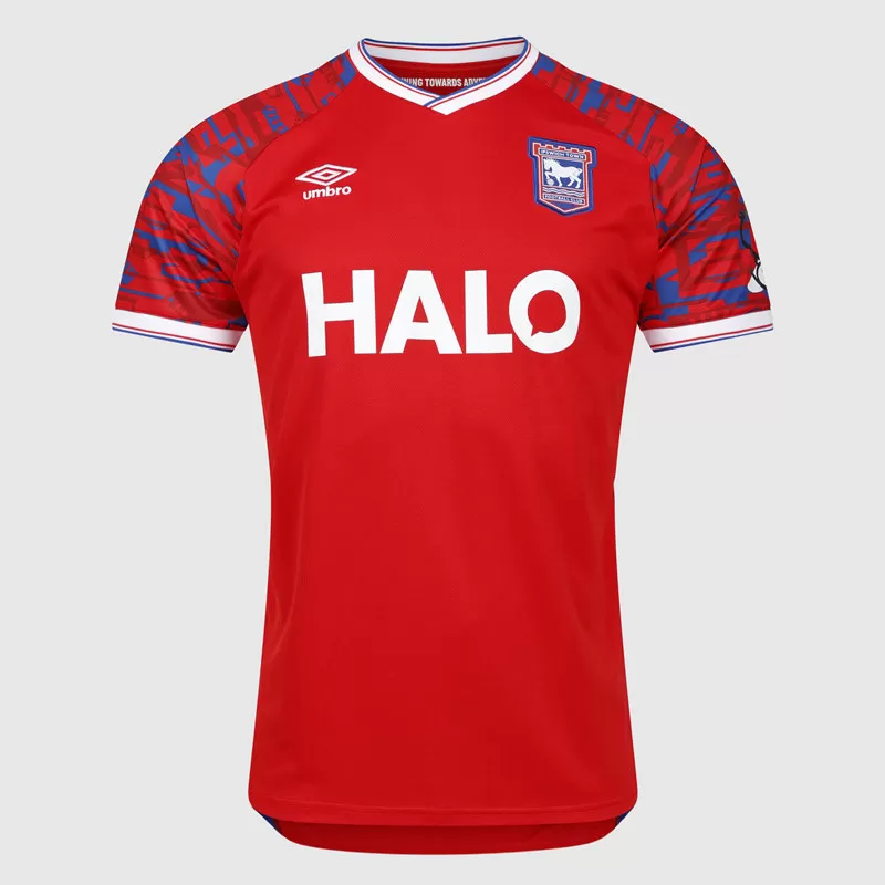 2025 2026 Ipswich Town Mens Away Soccer Jersey Blue Anniversary