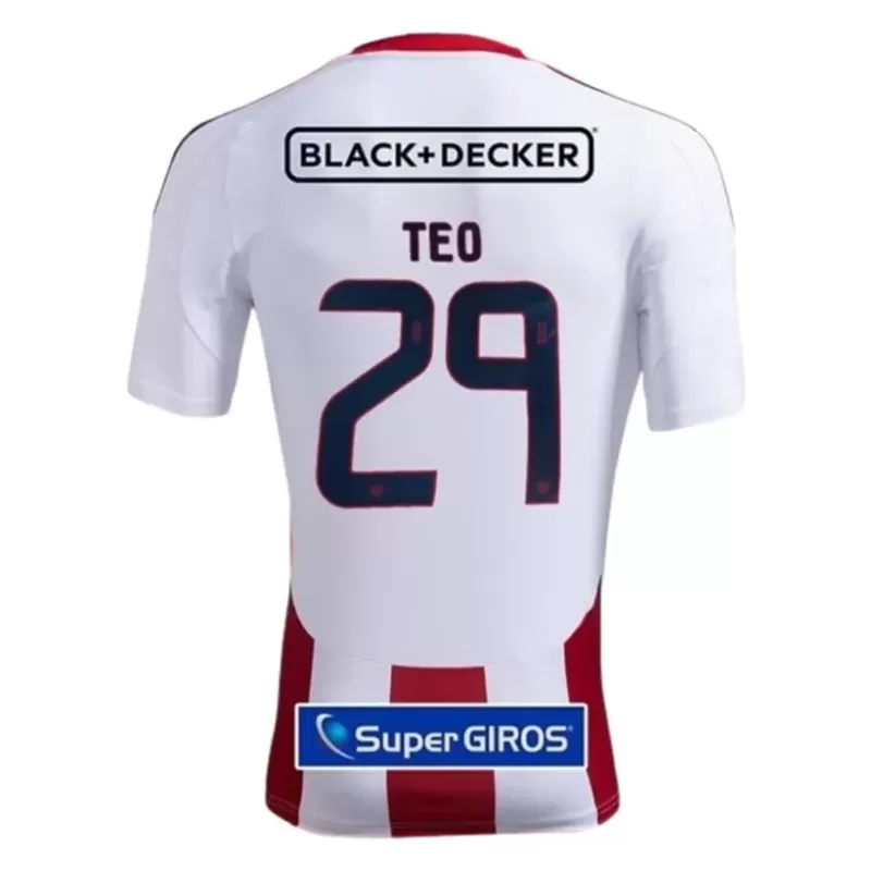 2025 2026 Junior FC Mens Home Soccer Jersey Red White 2025 2026 Junior FC Mens Home Soccer Jersey Red White