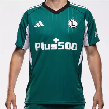 2025 2026 Legia Warsaw Mens Away Soccer Jersey Emerald Black