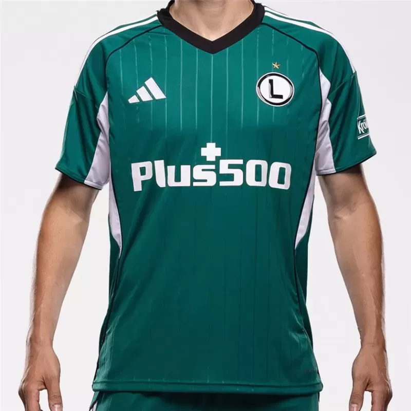 2025 2026 Legia Warsaw Mens Away Soccer Jersey Emerald Black 2025 2026 Legia Warsaw Mens Away Soccer Jersey Emerald Black