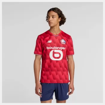 2025 2026 Lille OSC Mens Home Soccer Jersey Proud Strong Fierce