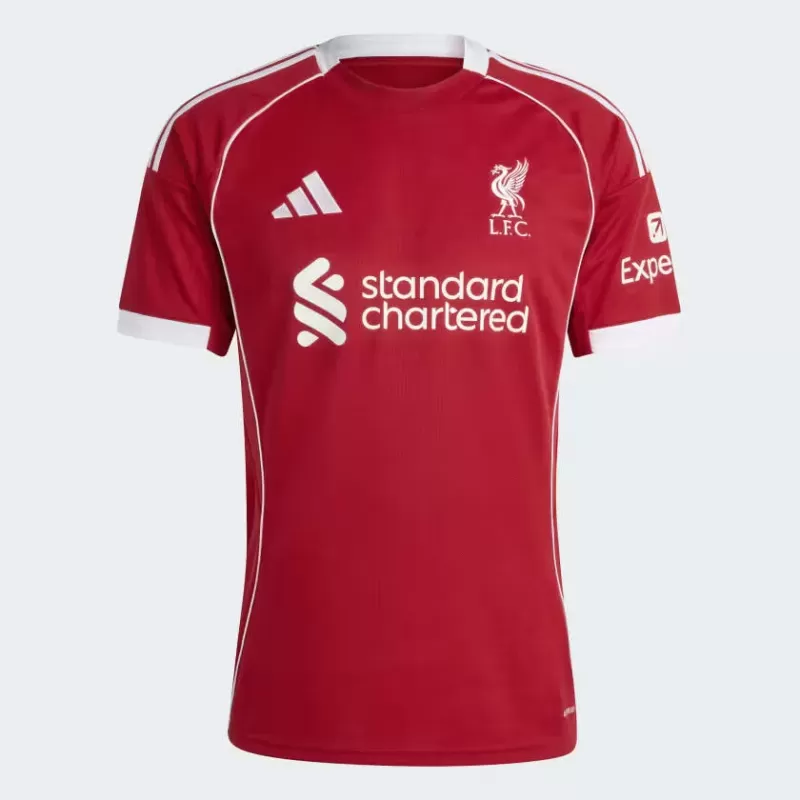 2025 2026 Liverpool FC Mens Home Soccer Jersey Red 00s Retro Vibes