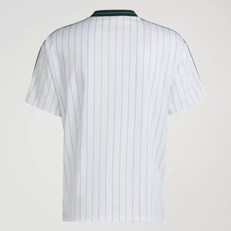 2025 2026 Liverpool FC Mens Terrace Icons Soccer Jersey Pinstripe Red