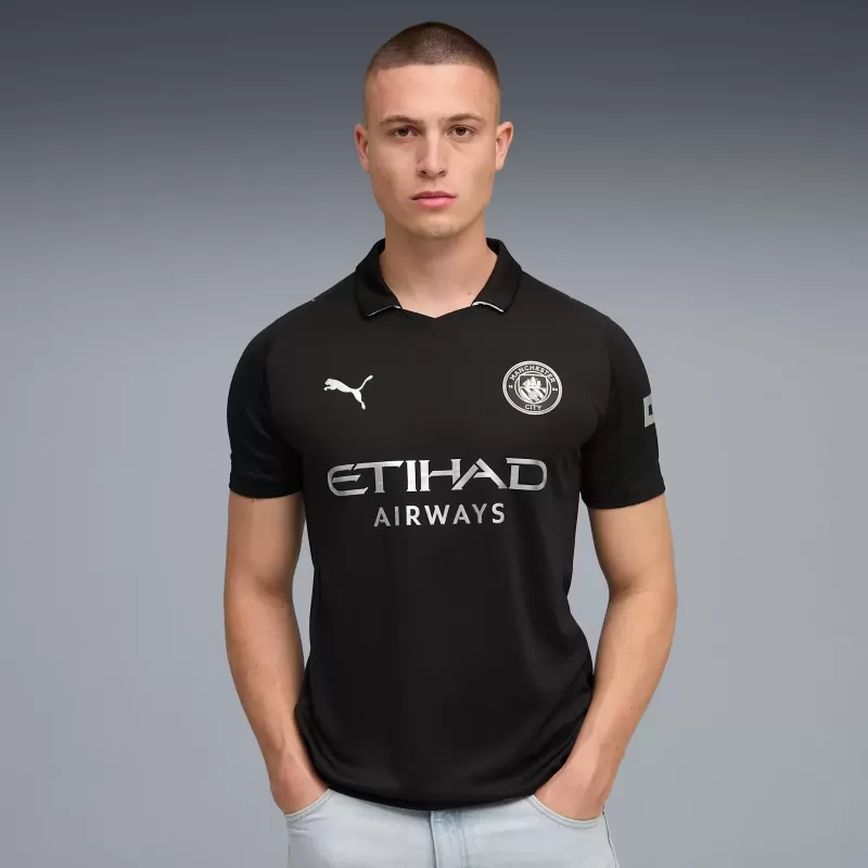 2025 2026 Manchester City Mens Away Authentic Soccer Jersey 1884 Heritage