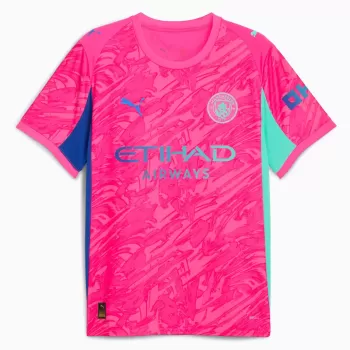 2025 2026 Manchester City Mens Goalkeeper Soccer Jersey Pink