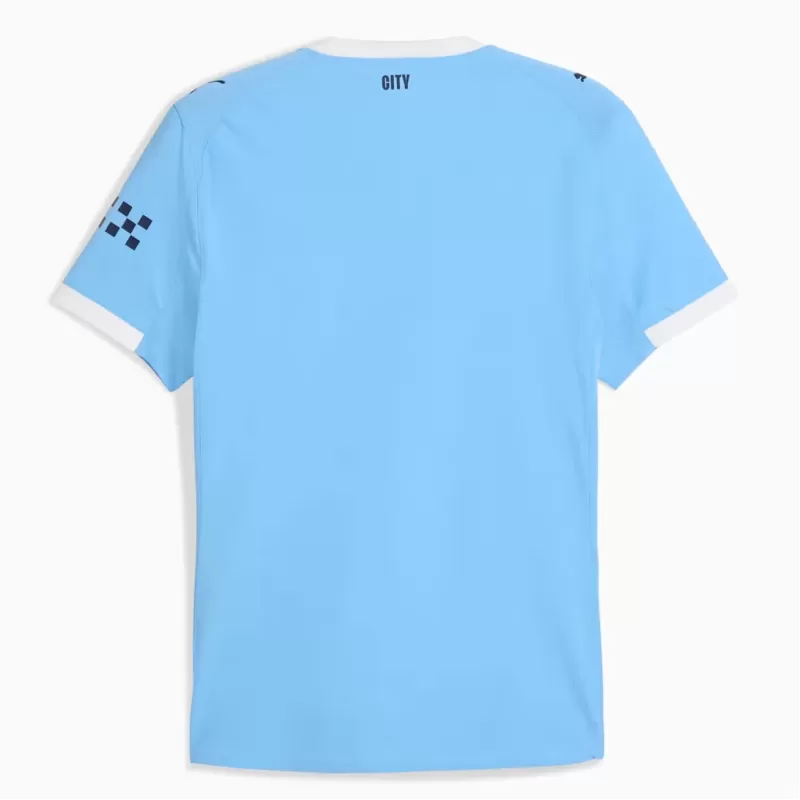 2025 2026 Manchester City Mens Home Soccer Jersey Sky Blue Sash