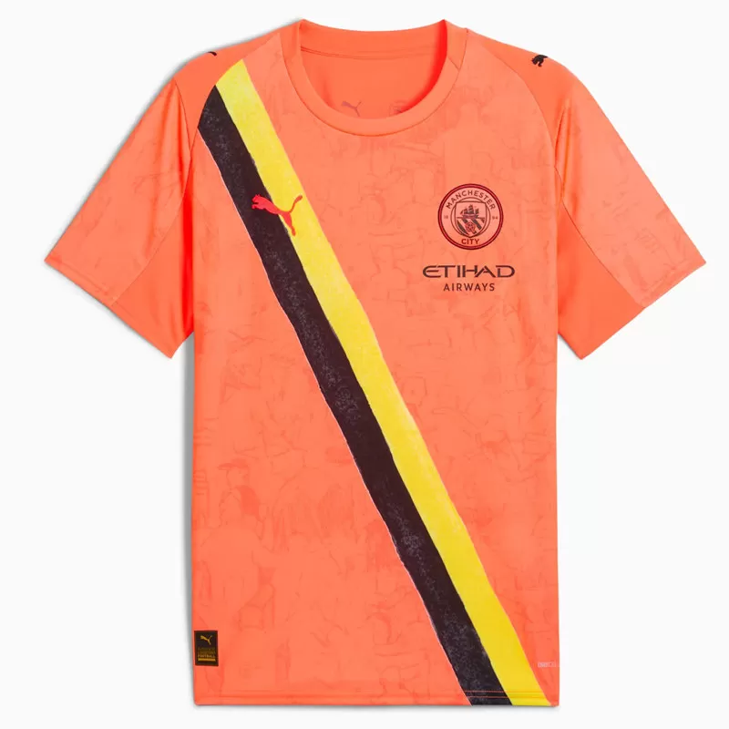 2025 2026 Manchester City X KidSuper Mens Soccer Jersey Hand Painted 2025 2026 Manchester City X KidSuper Mens Soccer Jersey Hand Painted