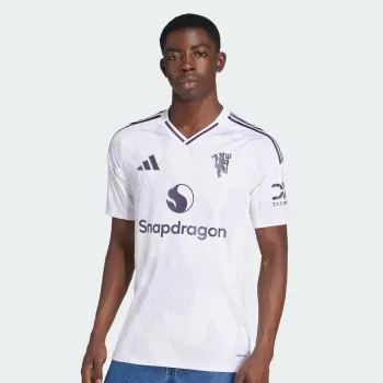 2025 2026 Manchester United Mens Away Authentic Soccer Jersey Snowflake Edition