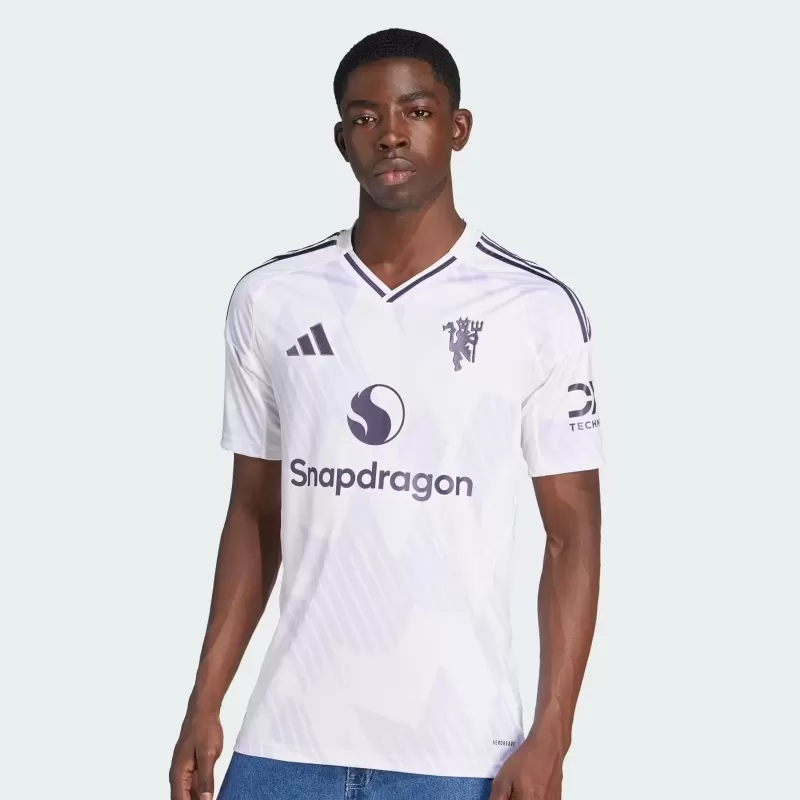2025 2026 Manchester United Mens Away Authentic Soccer Jersey Snowflake Edition