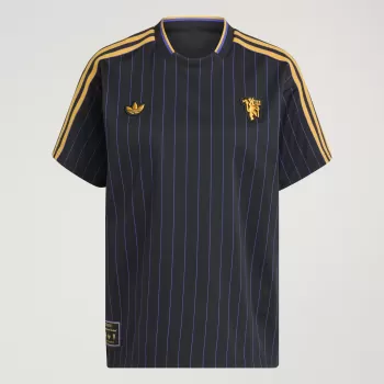 2025 2026 Manchester United Mens Terrace Icons Soccer Jersey Pinstripe