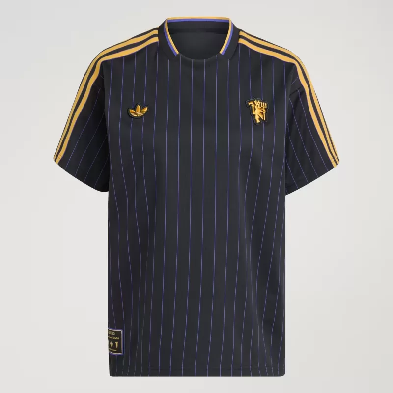 2025 2026 Manchester United Mens Terrace Icons Soccer Jersey Pinstripe