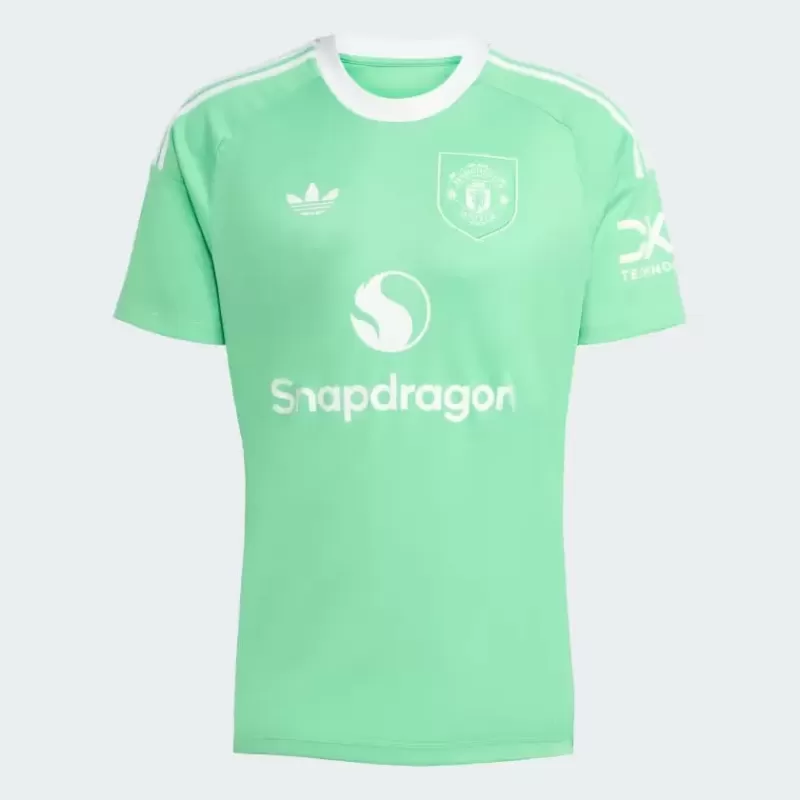 2025 2026 Manchester United Mens Third Goalkeeper Soccer Jersey Green