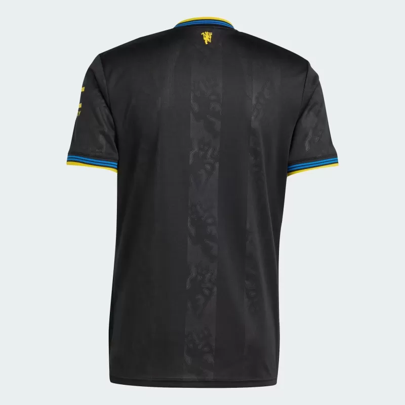 2025 2026 Manchester United Mens Third Soccer Jersey Black Yellow 2025 2026 Manchester United Mens Third Soccer Jersey Black Yellow