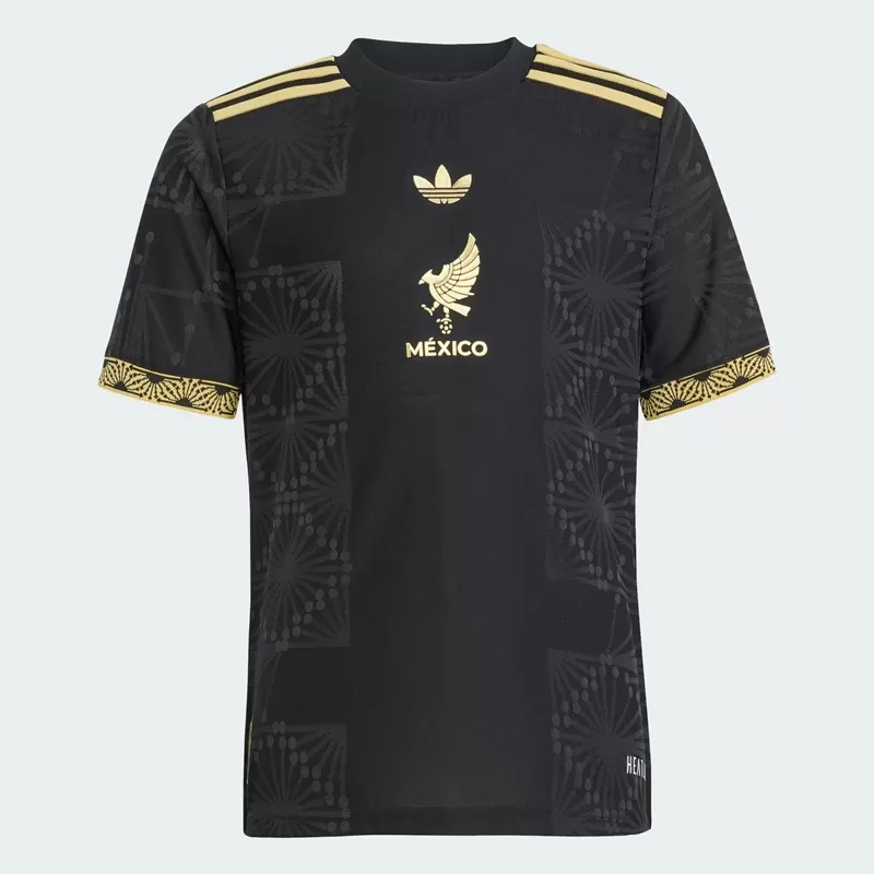 2025 2026 Mexico Mens Black Gold Soccer Jersey Heritage Edition 2025 2026 Mexico Mens Black Gold Soccer Jersey Heritage Edition