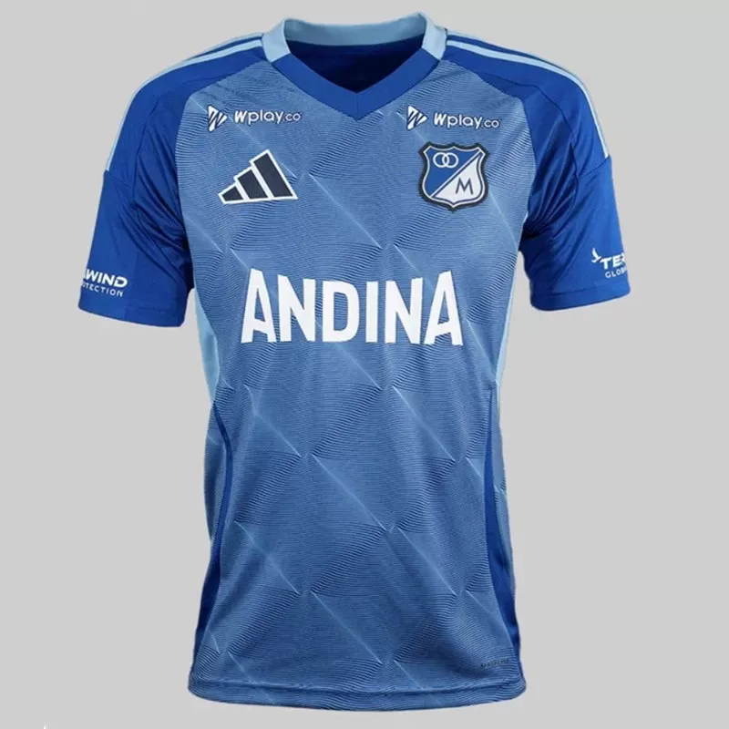 2025 2026 Millonarios FC Mens Home Soccer Jersey Dark Blue