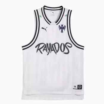 2025 2026 Monterrey Mens Basketball Jersey Black White Collaboration