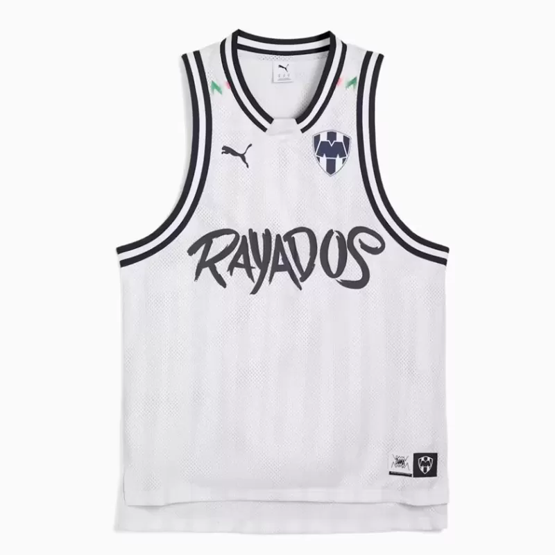 2025 2026 Monterrey Mens Basketball Jersey Black White Collaboration