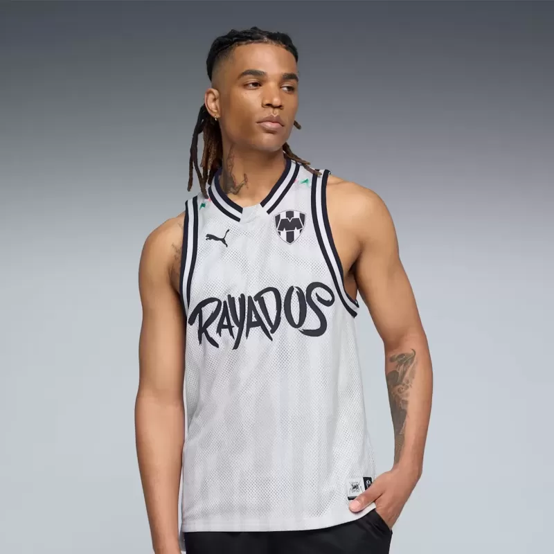 2025 2026 Monterrey Mens Basketball Jersey Black White Collaboration