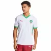 2025 2026 Morocco Mens Away Soccer Jersey White Green Red