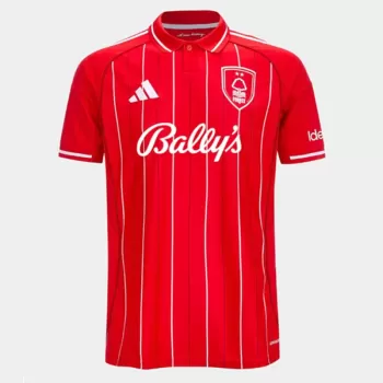 2025 2026 Nottingham Forest Mens Home Soccer Jersey 160th Anniversary