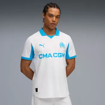 2025 2026 Olympique de Marseille Mens Home Authentic Soccer Jersey Player Version