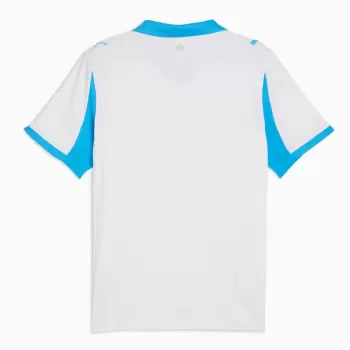 2025 2026 Olympique de Marseille Mens Home Soccer Jersey White Blue 2025 2026 Olympique de Marseille Mens Home Soccer Jersey White Blue