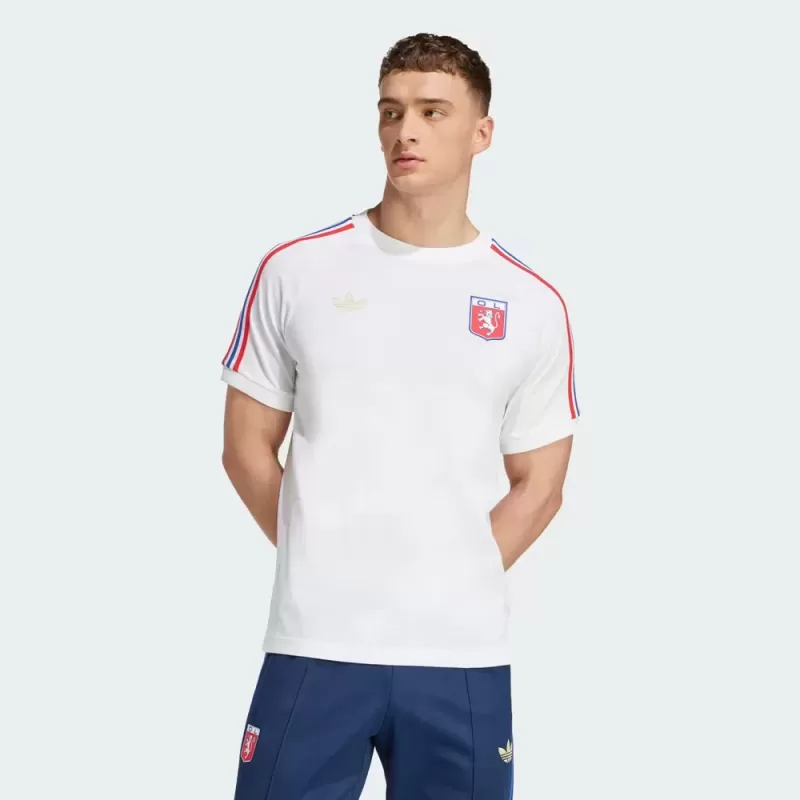 2025 2026 Olympique Lyonnais Mens Anniversary Soccer Shirt White 75 Years 2025 2026 Olympique Lyonnais Mens Anniversary Soccer Shirt White 75 Years
