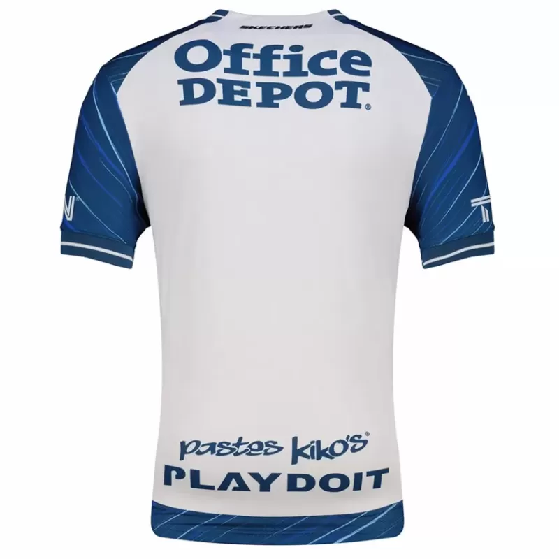 2025 2026 Pachuca Mens Home Soccer Jersey Blue White Stripes 2025 2026 Pachuca Mens Home Soccer Jersey Blue White Stripes