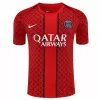 2025 2026 Paris Saint Germain Mens Pre Match Soccer Jersey Red
